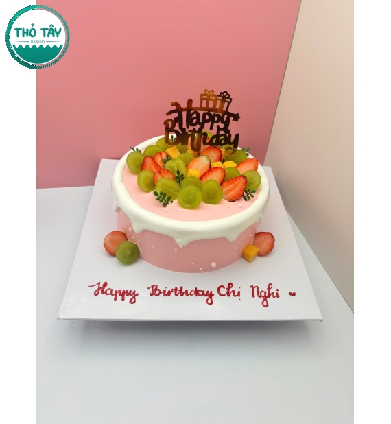 Bánh Kem trái cây dành tặng nữ mẫu bánh làm theo yêu cầu