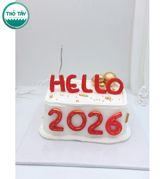 Bánh Kem chúc mừng năm mới tại Thỏ Tây năm 2026