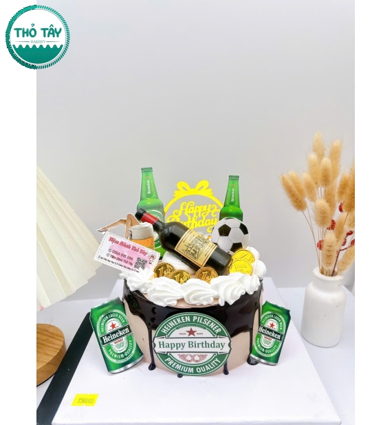 Bánh kem dành nam trang trí theo yêu cầu khách hàng