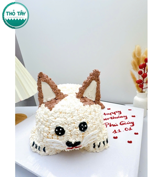 Bánh tạo hình con vật dành cho bé trai