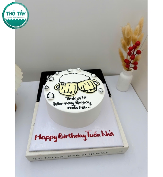 Bánh Kem 2 ly bia nhây bựa