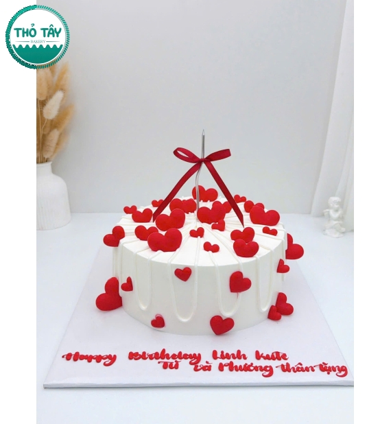 Bánh Kem dành tone đỏ tặng nữ