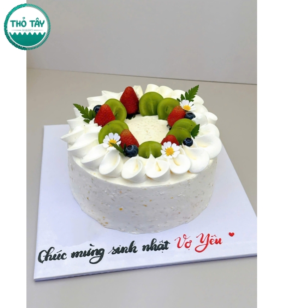 Bánh Kem trái cây tặng vợ yêu 