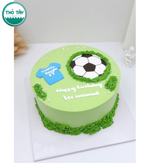 Bánh kem style Hàn Quốc tặng cho bạn thân mê bóng đá