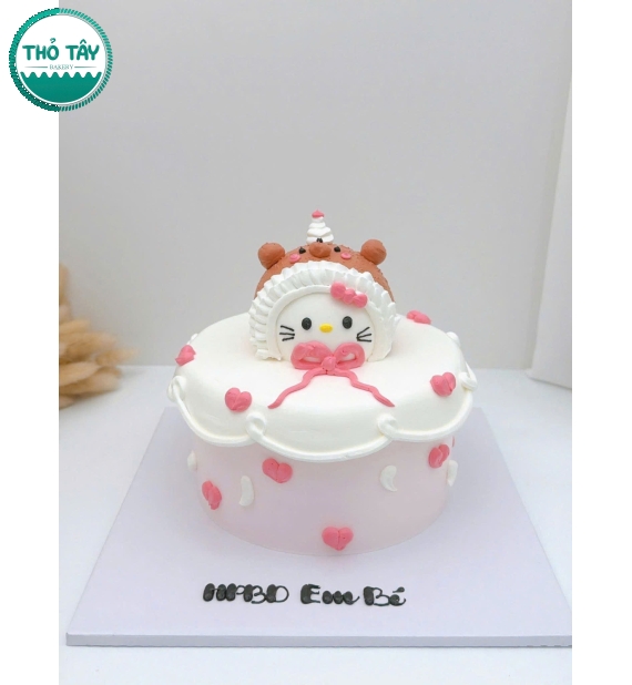 Bánh kem style Hàn Quốc mừng ngày valentine viết chữ theo yêu cầu