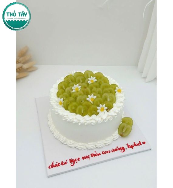 Bánh Kem mix nho xanh tại Thới Lai