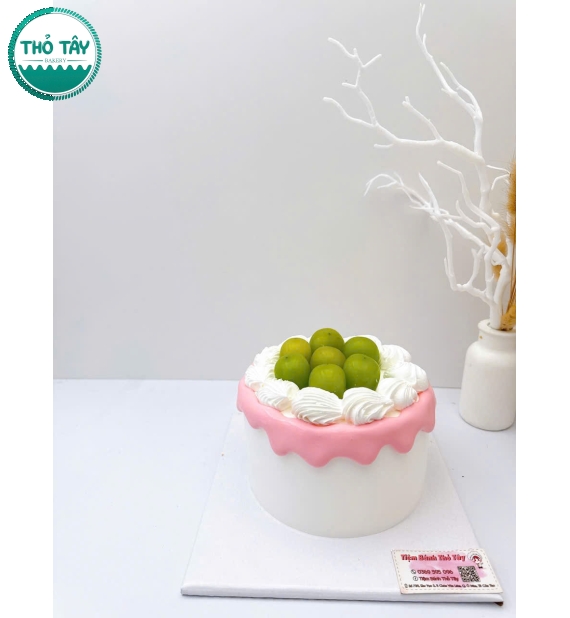 Bánh Kem trái cây mix dâu xanh