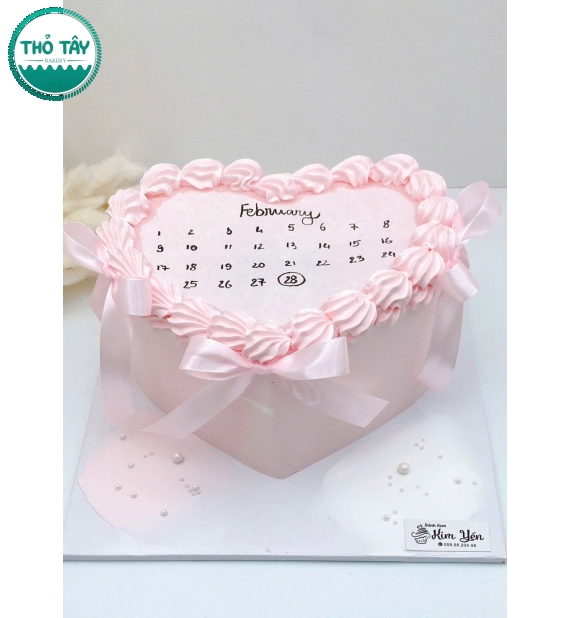 Bánh Kem dành cho nữ viết lịch kỷ niệm 
