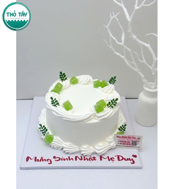 Bánh Kem trái cây tặng mẹ mẫu đơn giản