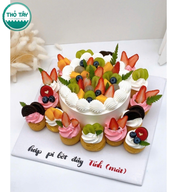 Bánh Sinh Nhật Singapore kết hợp bánh kem 