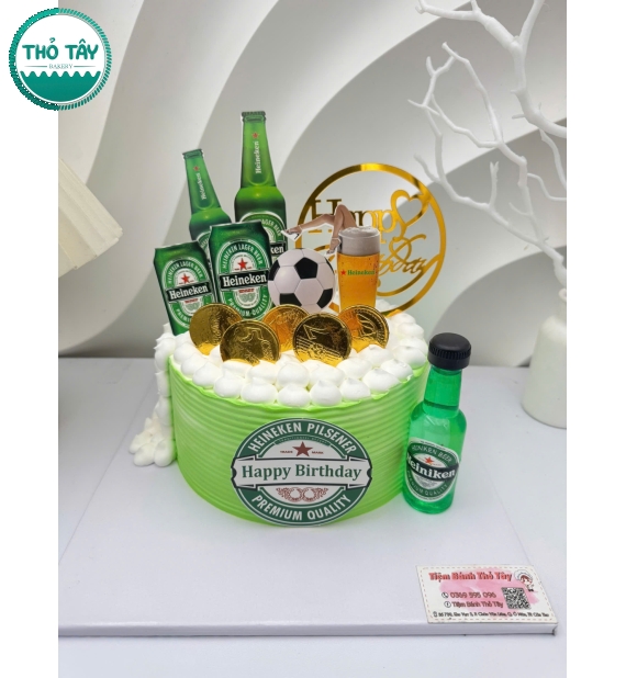 Bánh kem dành cho nam mix phụ kiện theo yêu cầu khách