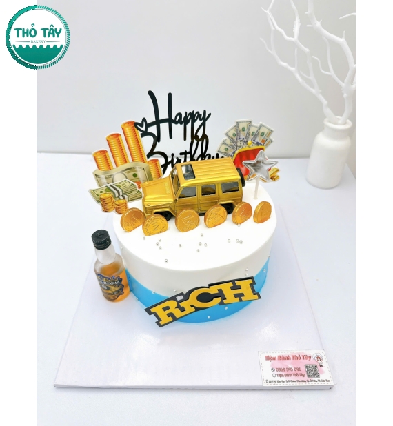 Bánh kem dành cho nam mix phụ kiện theo yêu cầu khách hot