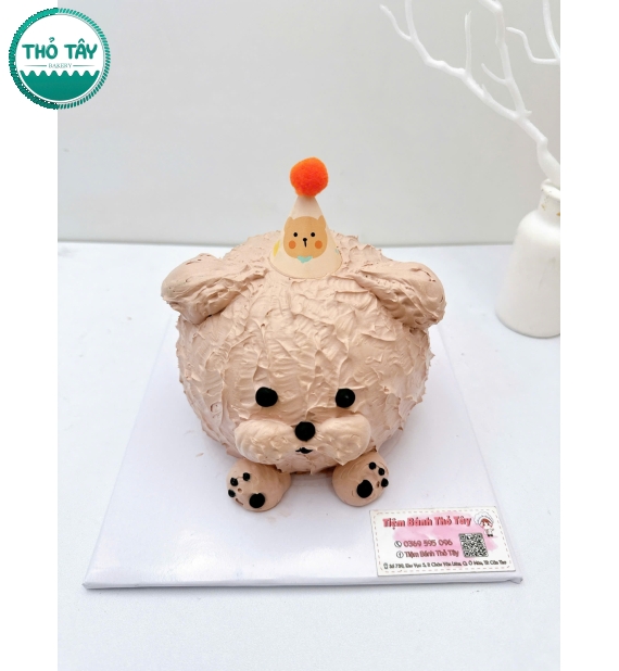 Bánh kem style Hàn Quốc tạo hình gấu siêu đáng yêu 