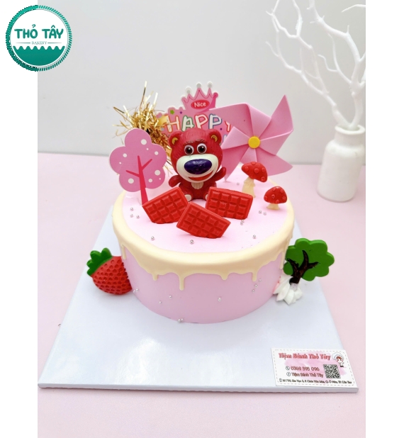 Bánh Kem tặng bé gái gấu dâu