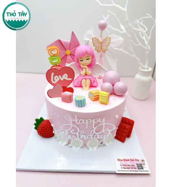 Bánh Kem siêu đáng yêu cho bé gái yêu thích công chúa lên 6 tuổi