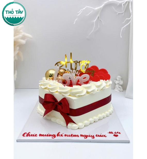 Mẫu bánh kem dành tặng kỉ niệm ngày cưới 