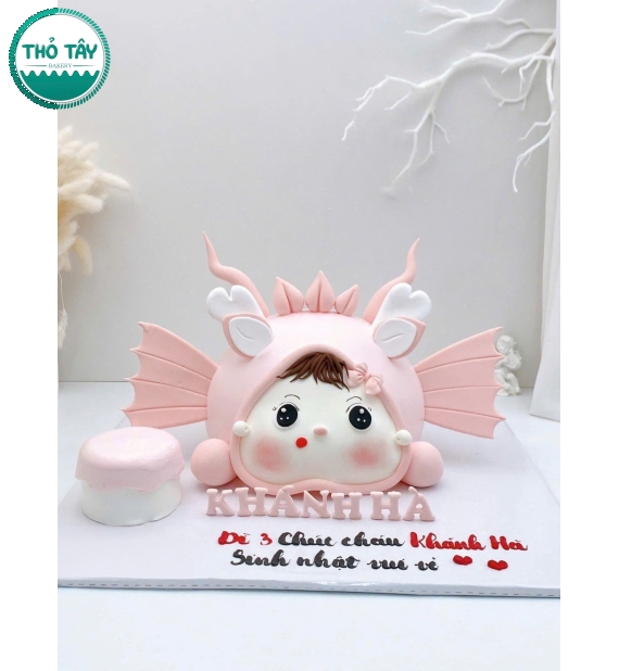 Bánh Kem dễ thương dành cho bé gái lên 10 tuổi 