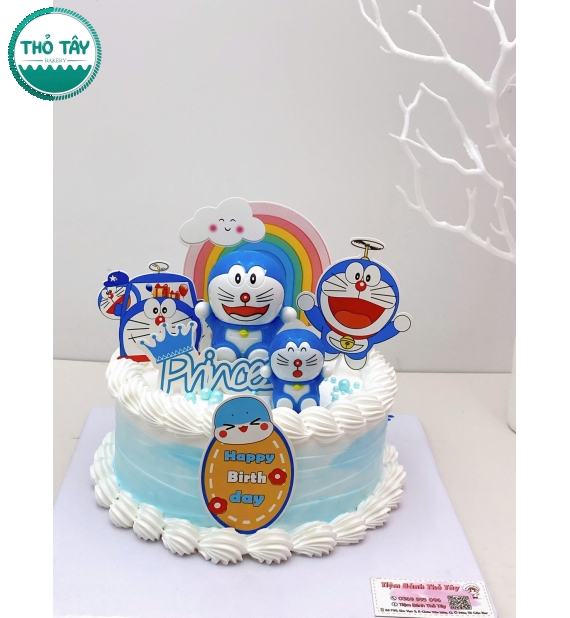 Bánh Kem Đô rê mon dành cho bé gái 