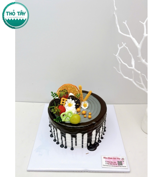 Bánh Kem trái cây kết hợp socola hot tại Cần Thơ