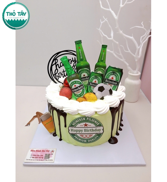 Bánh kem dành cho nam mix phụ kiện theo yêu cầu 