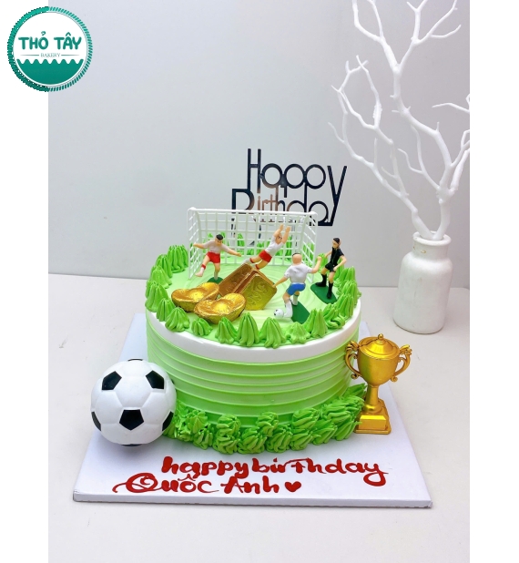 Bánh Kem Cho Bé Trai yêu thích bóng đá hot 