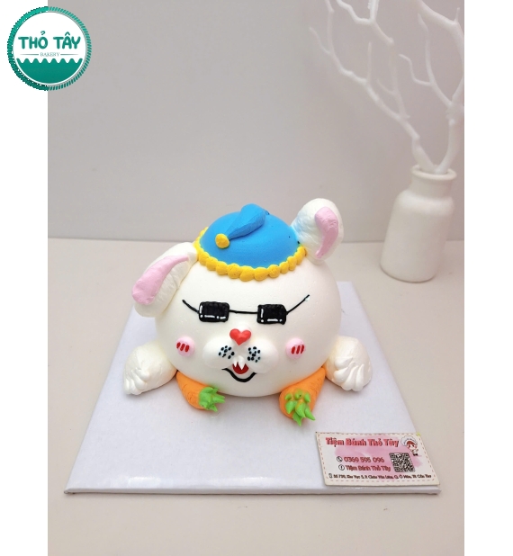 Bánh kem tạo hình chú chó con 