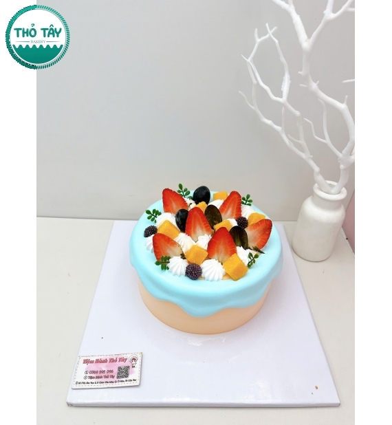 Bánh Kem trái cây tone mix theo yêu cầu tặng vợ 
