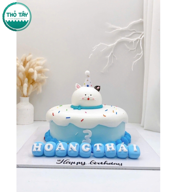Bánh Kem Hàn Quốc tone xanh dương năm nay 