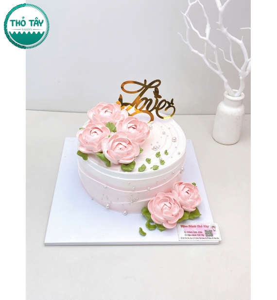 Bánh Kem bắt hoa tặng mẹ yêu 