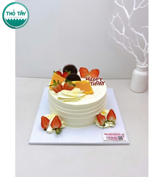 Bánh Kem Trái Cây phô mai sữa tươi mix nhiều loại trái cây 
