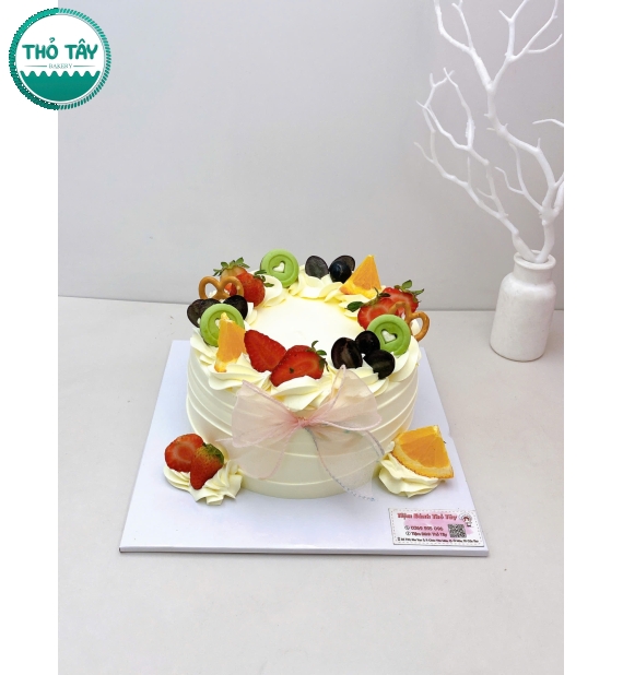 Bánh Kem Trái Cây phô mai sữa tươi mix nhiều loại trái cây theo yêu cầu 