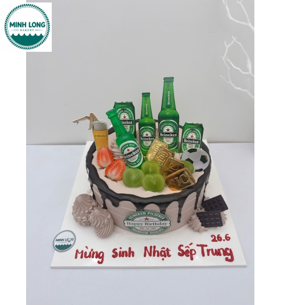Bánh Kem trái cây tặng sếp nam hot 