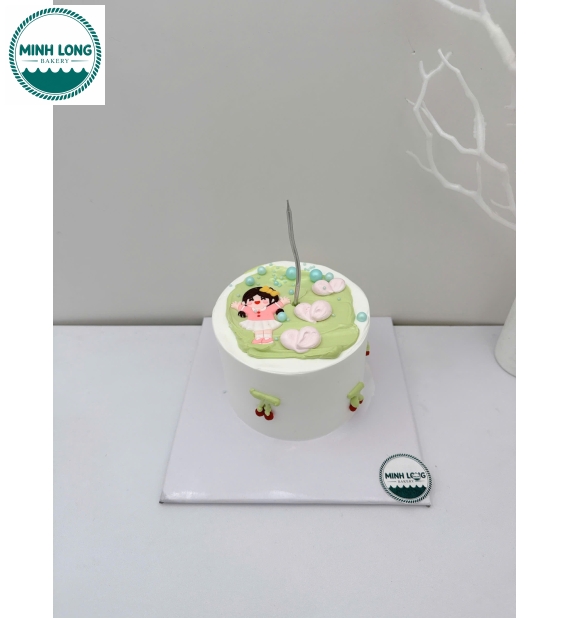 Bánh Kem Hàn Quốc xanh nhỏ xinh