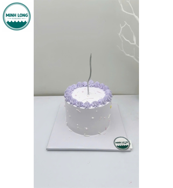 Bánh Kem Hàn Quốc tone tím pastel 